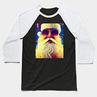 Santa Claus in sunglasses. Baseball T-Shirt